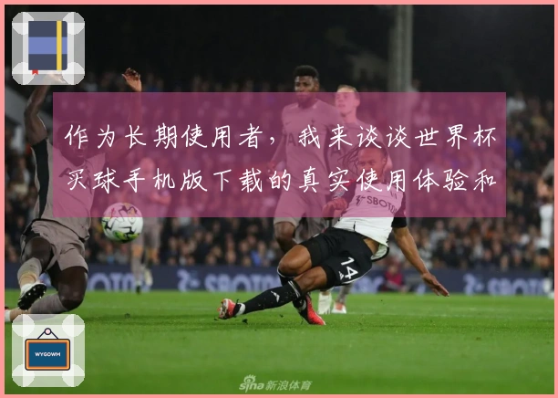 作为长期使用者，我来谈谈世界杯买球手机版下载的真实使用体验和功能介绍