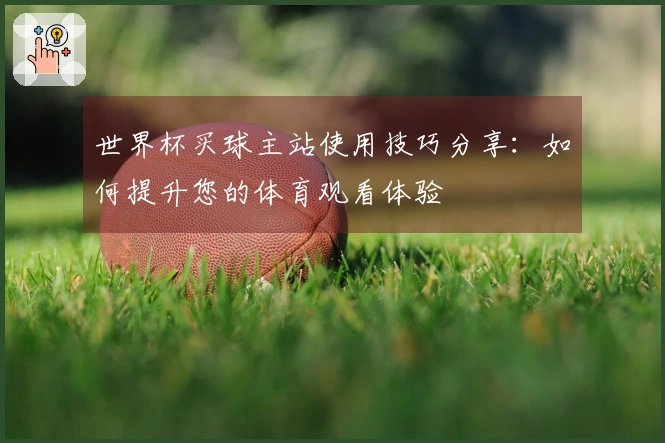 世界杯买球主站使用技巧分享：如何提升您的体育观看体验