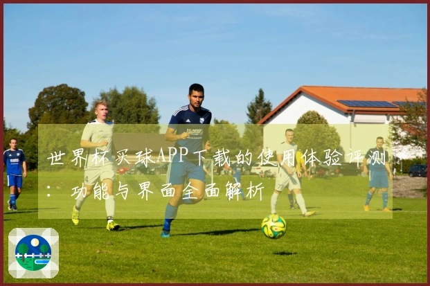 世界杯买球APP下载的使用体验评测:功能与界面全面解析